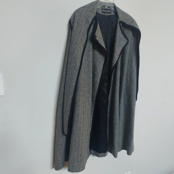 HOLLY DEB Vintage Cape Coat 40s Style Wool Blend. - Picture 8 of 16